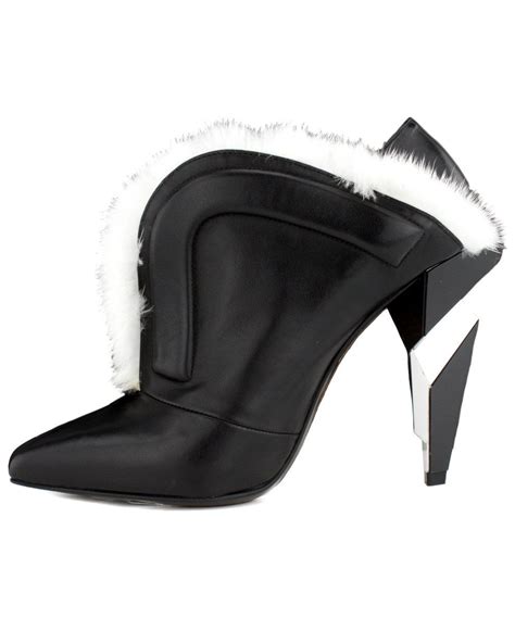 fendi black white ff booties|fendi booties.